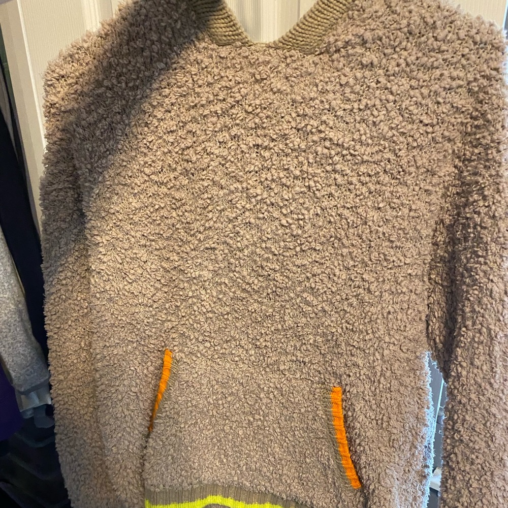 Fuzzy hoodie sweatshirt